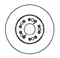 Handler.Part Brake disc BORG & BECK BBD5707S 2