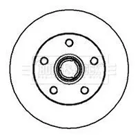 Handler.Part Brake disc BORG & BECK BBD5878S 1