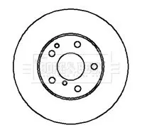 Handler.Part Brake disc BORG & BECK BBD5879S 1