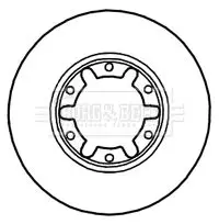 Handler.Part Brake disc BORG & BECK BBD5907S 1