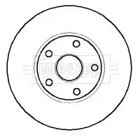 Handler.Part Brake disc BORG & BECK BBD5910S 2