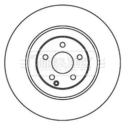 Handler.Part Brake disc BORG & BECK BBD5922S 1