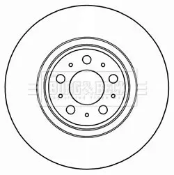 Handler.Part Brake disc BORG & BECK BBD5955S 2