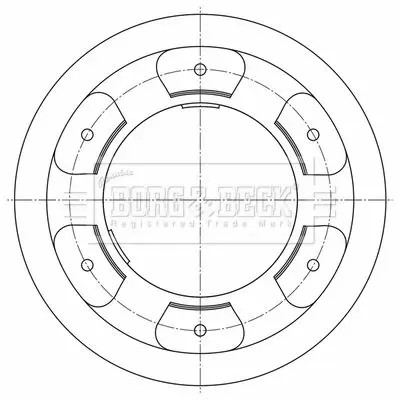 Handler.Part Brake disc BORG & BECK BBD5957S 1