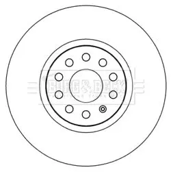 Handler.Part Brake disc BORG & BECK BBD5978S 2