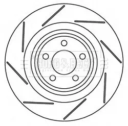 Handler.Part Brake disc BORG & BECK BBD6007S 1