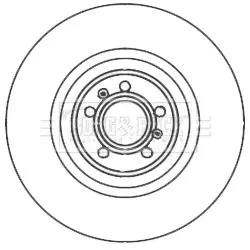 Handler.Part Brake disc BORG & BECK BBD6009S 2