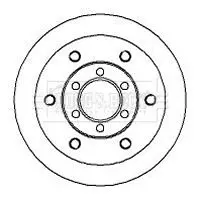 Handler.Part Brake disc BORG & BECK BBD5710S 2