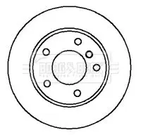 Handler.Part Brake disc BORG & BECK BBD5735S 2