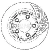 Handler.Part Brake disc BORG & BECK BBD5757S 2