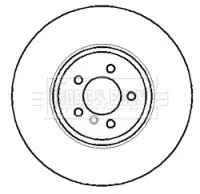 Handler.Part Brake disc BORG & BECK BBD5767S 2