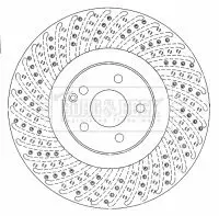 Handler.Part Brake disc BORG & BECK BBD5779S 1