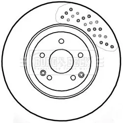 Handler.Part Brake disc BORG & BECK BBD5804S 2