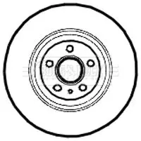 Handler.Part Brake disc BORG & BECK BBD5807S 2