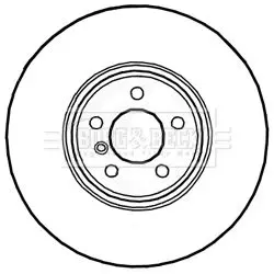 Handler.Part Brake disc BORG & BECK BBD5824S 2