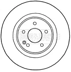 Handler.Part Brake disc BORG & BECK BBD5831S 1