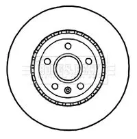 Handler.Part Brake disc BORG & BECK BBD5843S 2