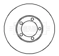 Handler.Part Brake disc BORG & BECK BBD5847S 1