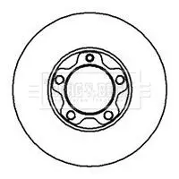 Handler.Part Brake disc BORG & BECK BBD5849S 1