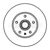 Handler.Part Brake disc BORG & BECK BBD5851S 1