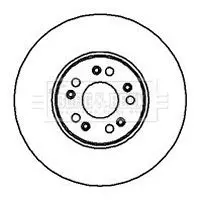 Handler.Part Brake disc BORG & BECK BBD5870S 1