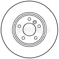 Handler.Part Brake disc BORG & BECK BBD6027S 2