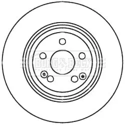 Handler.Part Brake disc BORG & BECK BBD6028S 2