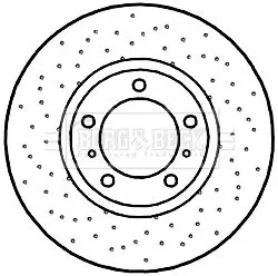 Handler.Part Brake disc BORG & BECK BBD6045S 1