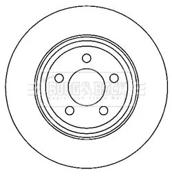 Handler.Part Brake disc BORG & BECK BBD6053S 2