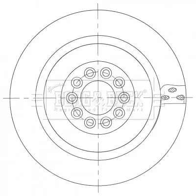 Handler.Part Brake disc BORG & BECK BBD6105S 1