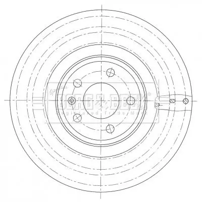 Handler.Part Brake disc BORG & BECK BBD6122S 3