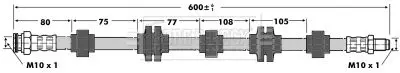 Handler.Part Brake hose BORG & BECK BBH6758 1