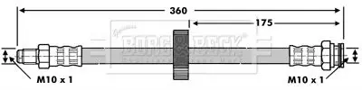 Handler.Part Brake hose BORG & BECK BBH6775 1