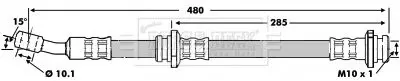 Handler.Part Brake hose BORG & BECK BBH6820 2