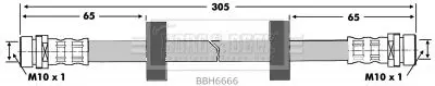 Handler.Part Brake hose BORG & BECK BBH6666 1