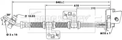 Handler.Part Brake hose BORG & BECK BBH6669 1