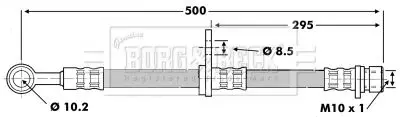 Handler.Part Brake hose BORG & BECK BBH6695 2