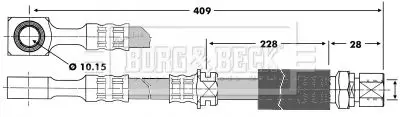 Handler.Part Brake hose BORG & BECK BBH6705 1