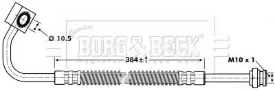 Handler.Part Brake hose BORG & BECK BBH6732 1