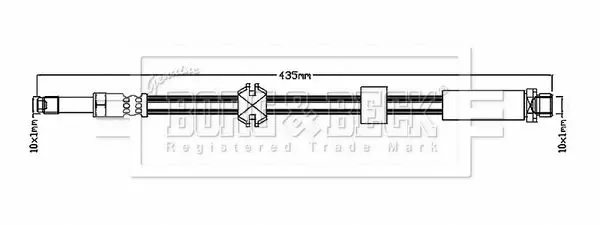 Handler.Part Brake hose BORG & BECK BBH6146 1