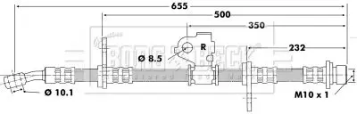 Handler.Part Brake hose BORG & BECK BBH6199 1