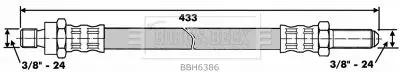 Handler.Part Brake hose BORG & BECK BBH6386 1