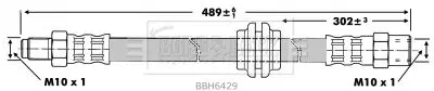 Handler.Part Brake hose BORG & BECK BBH6429 1