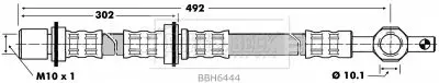 Handler.Part Brake hose BORG & BECK BBH6444 1