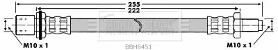 Handler.Part Brake hose BORG & BECK BBH6451 1