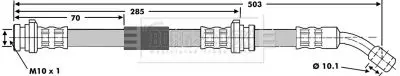 Handler.Part Brake hose BORG & BECK BBH6586 1