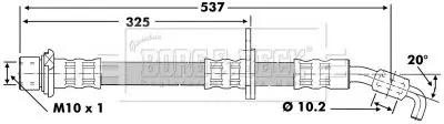 Handler.Part Brake hose BORG & BECK BBH6852 1