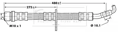 Handler.Part Brake hose BORG & BECK BBH6860 1