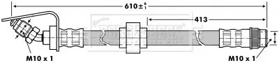 Handler.Part Brake hose BORG & BECK BBH6866 2