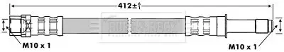 Handler.Part Brake hose BORG & BECK BBH6884 1